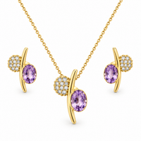 SORVE Lavender Amethyst Jewellery Set