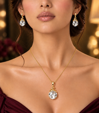 SORVE Crystal Ball Gold Jewellery Set
