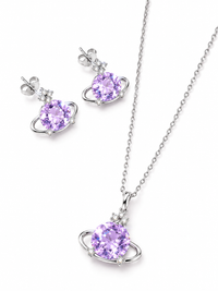 SORVE Luxury Purple Saturn Crystal Set for Women