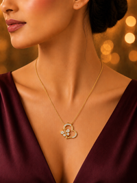 SORVE Butterfly Heart Pendant Necklace