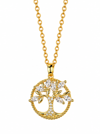 SORVE Tree of Life Crystal Pendant Necklace