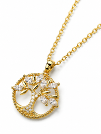SORVE Tree of Life Crystal Pendant Necklace