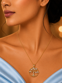 SORVE Tree of Life Crystal Pendant Necklace