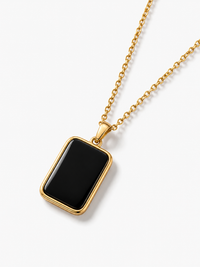 SORVE Black Onyx Pendant Necklace