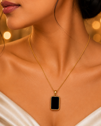 SORVE Black Onyx Pendant Necklace