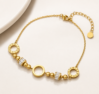 SORVE Gold Roman Crystal Bracelet | Luxury Jewelry