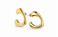SORVE Gold C-Shaped Statement Earrings | Minimal Luxury Jewelry