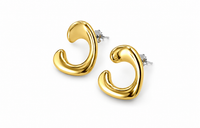 SORVE Gold C-Shaped Statement Earrings | Minimal Luxury Jewelry