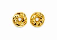 SORVE Gold Knot Stud Earrings | Luxury Statement Jewelry
