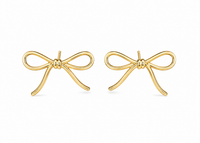 SORVE Gold Bow Stud Earrings | Minimal Luxury Jewelry