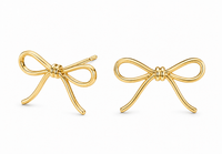 SORVE Gold Bow Stud Earrings | Minimal Luxury Jewelry