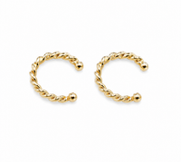 SORVE Gold Twisted Hoop Earrings | Minimal Luxury Jewelry