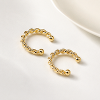 SORVE Gold Twisted Hoop Earrings | Minimal Luxury Jewelry