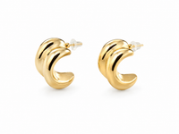 SORVE Gold Crescent Stud Earrings | Bold Luxury Jewelry