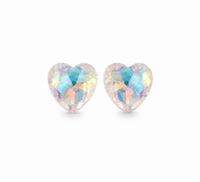 SORVE Aurora Heart Stud Earrings | Crystal Luxury Jewelry