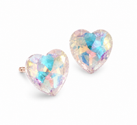 SORVE Aurora Heart Stud Earrings | Crystal Luxury Jewelry