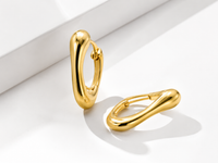 SORVE Gold Oval Hoop Earrings | Bold Luxury Jewelry