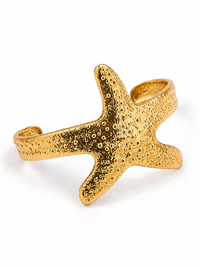 SORVE Starfish Gold Cuff Bracelet – Luxury Statement Jewelry