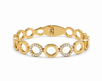 SORVE Elegant Gold Circle Bracelet – Premium Crystal Design