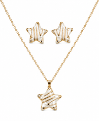 SORVE Star Pearl Pendant Set – Luxury Gold Necklace & Earrings