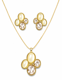 SORVE Pearl Bloom Necklace & Earrings Set – Luxury Collection