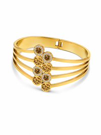 SORVE Luxe Multi-Layer Crystal Cuff Bracelet