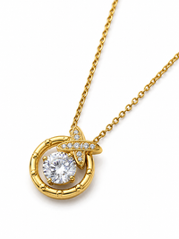 SORVE Celestial Crystal Orbit Pendant Necklace