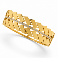 SORVE Gold-Tone Geometric Link Bracelet