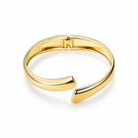SORVE Sculpted Gold Open Cuff Bracelet