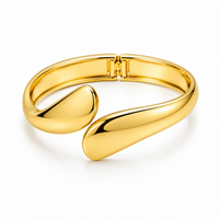 SORVE Sculpted Gold Open Cuff Bracelet