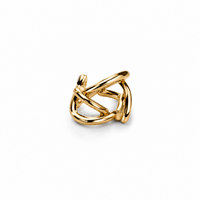 SORVE | Gold Criss Cross Open Statement Ring for Women | 18K Gold Plated