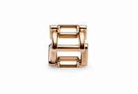 SORVE | Rose Gold Geometric Cage Wide Band Ring for Women | 18K Rose Gold Plated