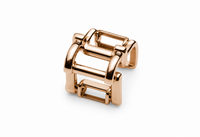 SORVE | Rose Gold Geometric Cage Wide Band Ring for Women | 18K Rose Gold Plated