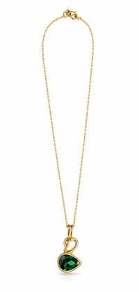 SORVE Emerald Crystal Pendant Necklace