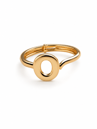 SORVE Modern Gold Oval Open Cuff Bracelet