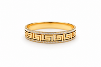 SORVE Luxe Greek Pattern Crystal Bracelet.