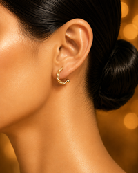 SORVE Gold Twisted Hoop Earrings | Minimal Luxury Jewelry