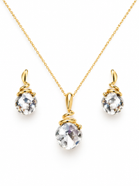 SORVE Crystal Ball Gold Jewellery Set