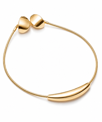 SORVE Minimalist Crescent Gold Snake Chain Necklace – 18K Gold Plated & Anti-Tarnish